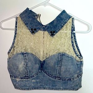 Denim top